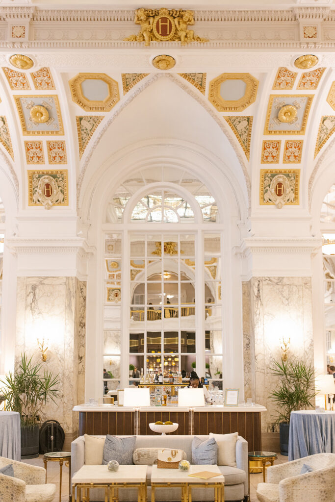 The Hermitage Hotel Lobby cocktail hour bar.