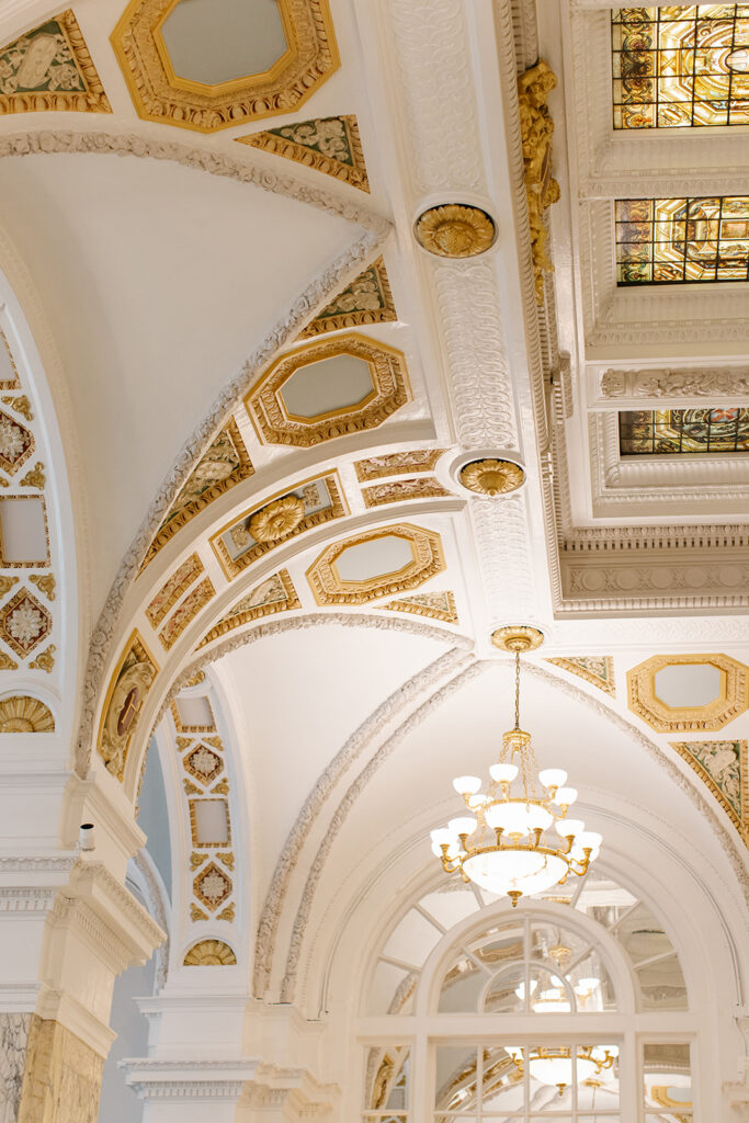 The architectural design inside The Hermitage Hotel.