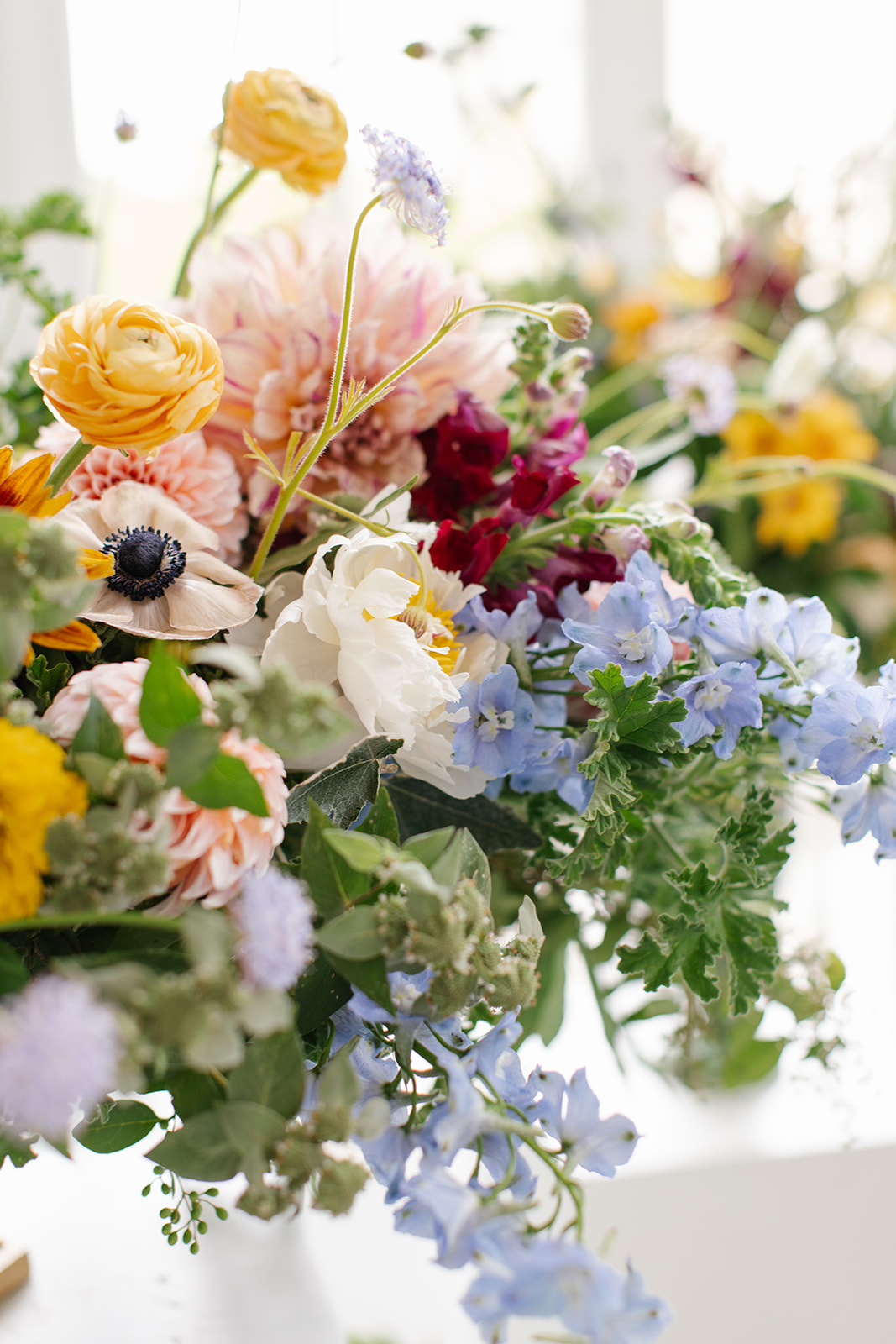 Custom wedding floral arrangement.