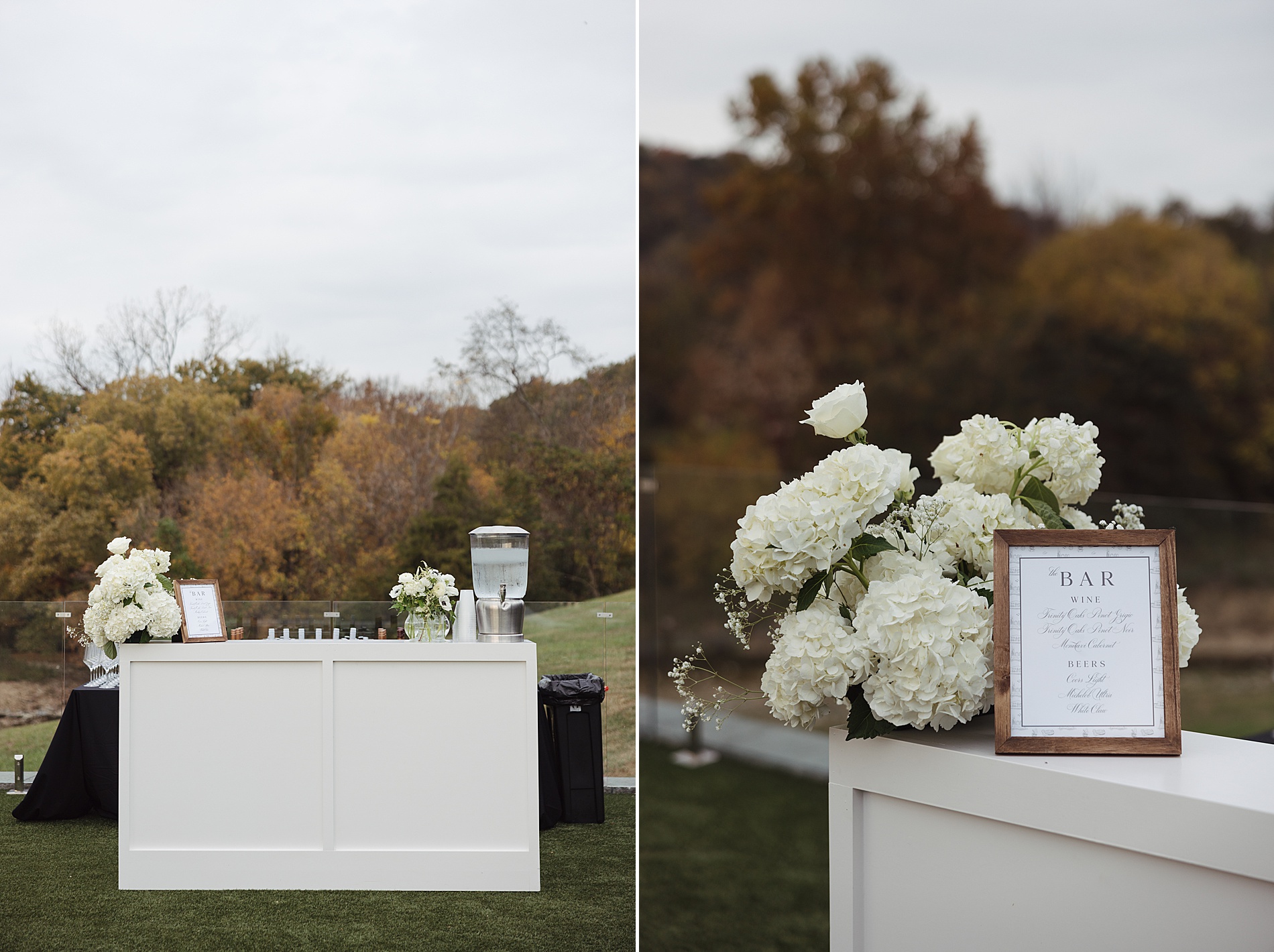 outside bar with bar sign by White Ink Calligraphy