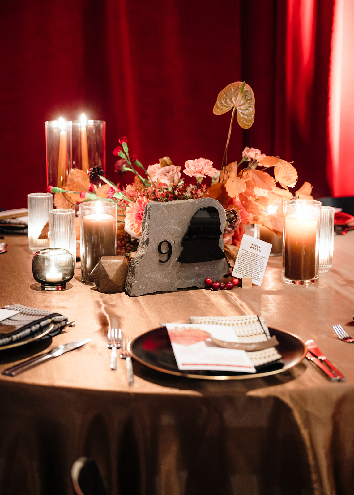 tablescape from HeART of Nashville WIPA gala